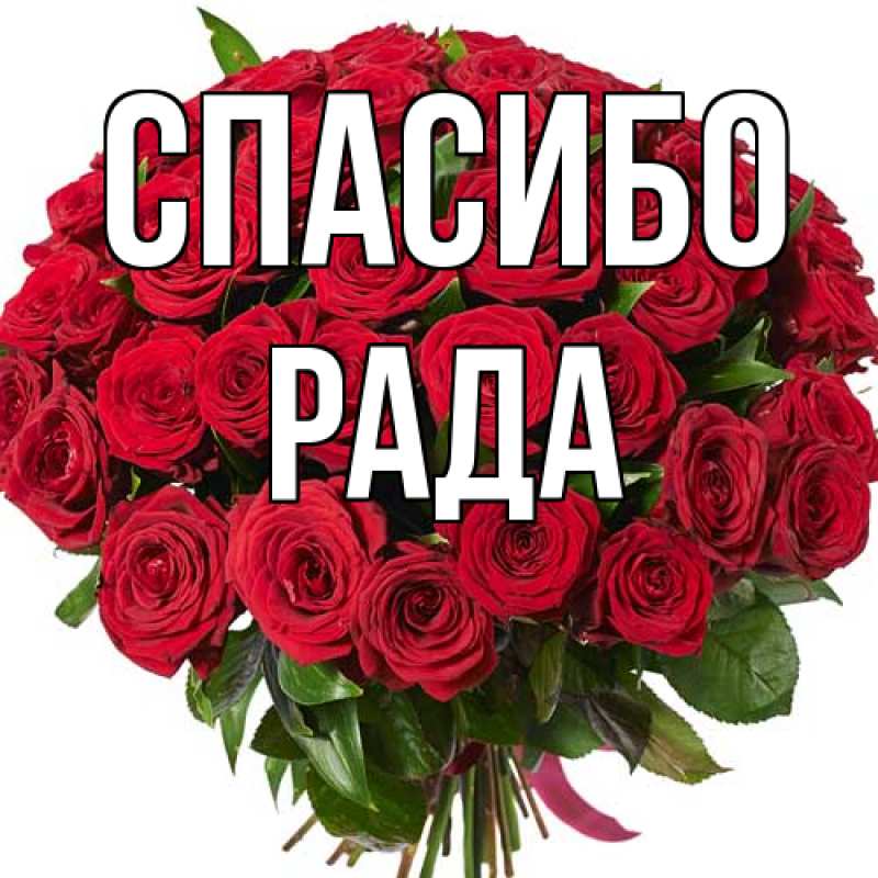 Картинка Спасибо, Рада