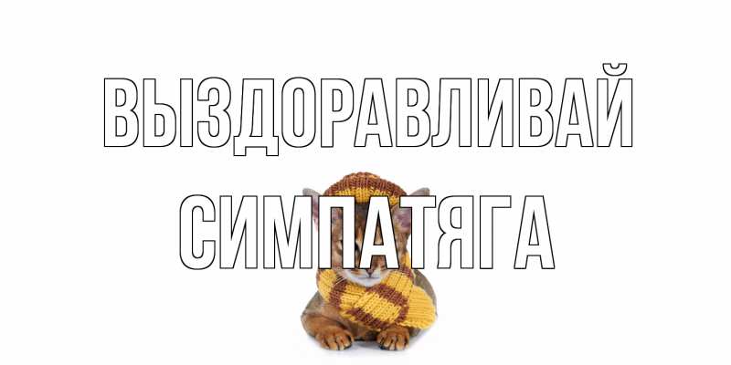 Картинка Выздоравливай, Симпатяга