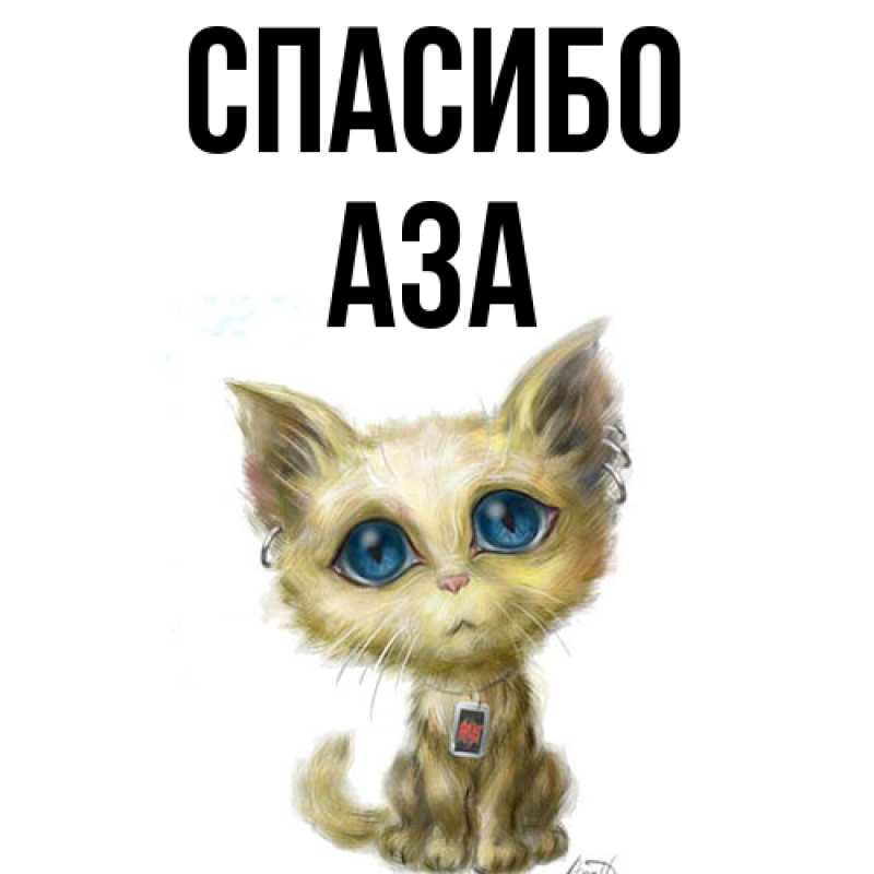 Картинка Спасибо, Аза