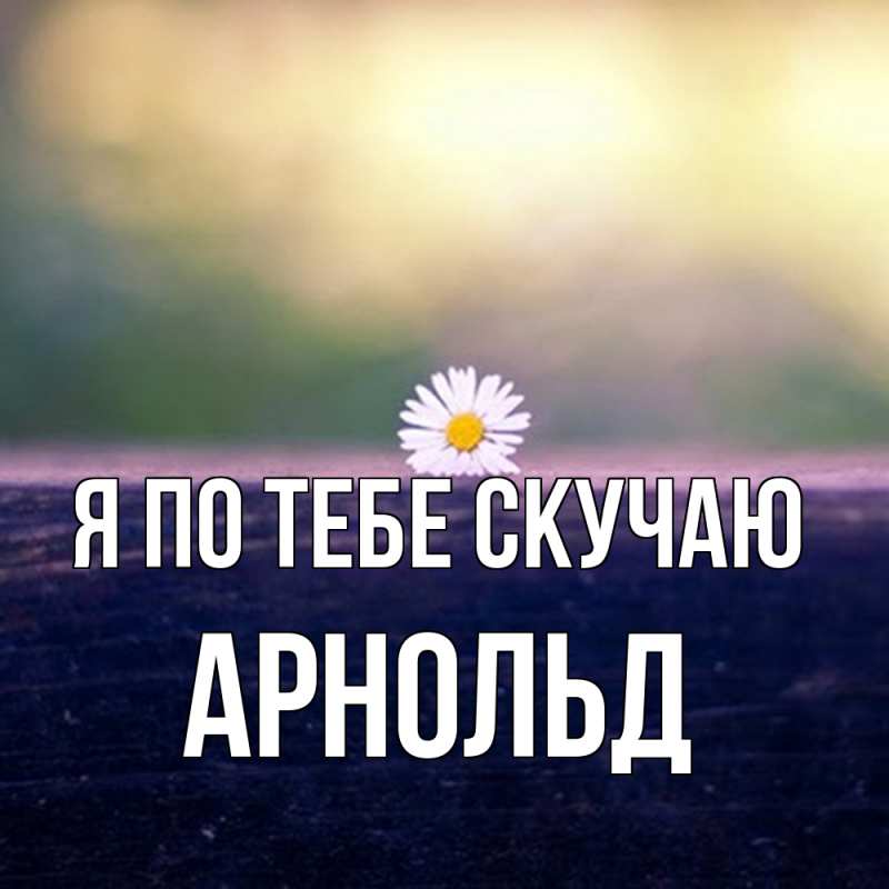 Картинка Я по тебе скучаю, Арнольд