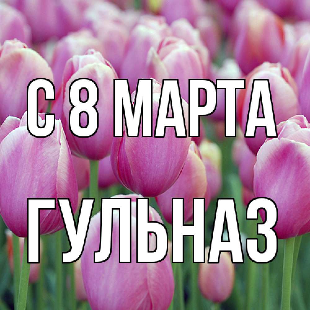Открытка на каждый день с именем, Гульназ C 8 МАРТА на международный женский день 3 Прикольная открытка с пожеланием онлайн скачать бесплатно 