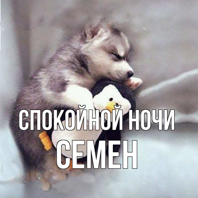 Картинка Спокойной ночи, Семен