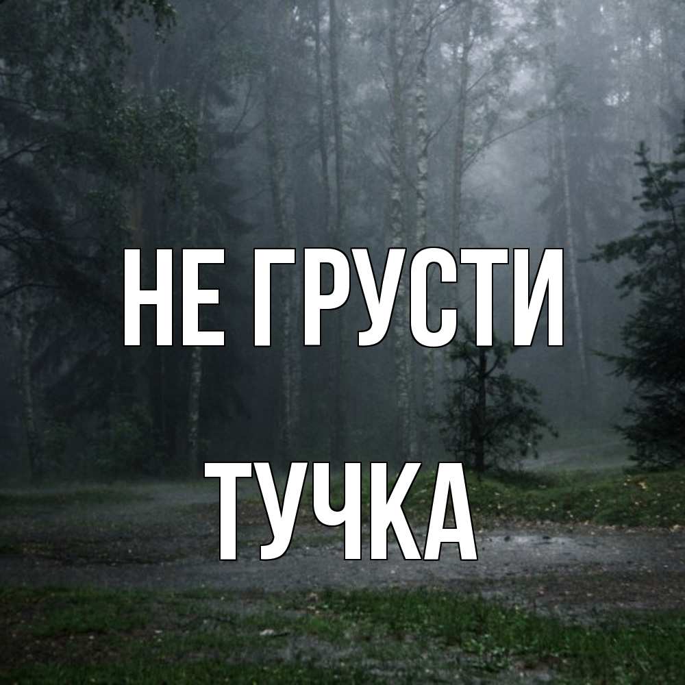 Открытка на каждый день с именем, Тучка Не грусти осень Прикольная открытка с пожеланием онлайн скачать бесплатно 