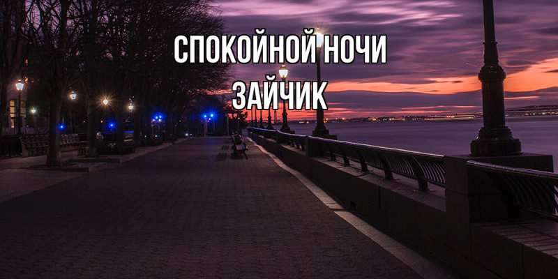 Картинка Спокойной ночи, зайчик