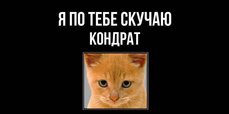 Картинка Я по тебе скучаю, Кондрат