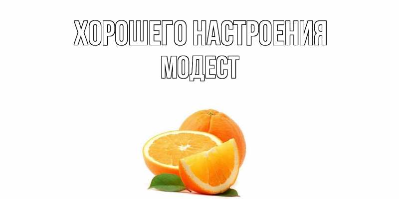 Картинка Хорошего настроения, Модест
