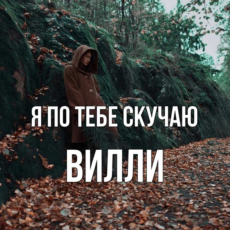 Картинка Я по тебе скучаю, Вилли