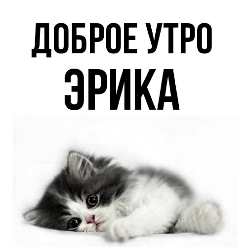 Картинка Доброе утро, Эрика