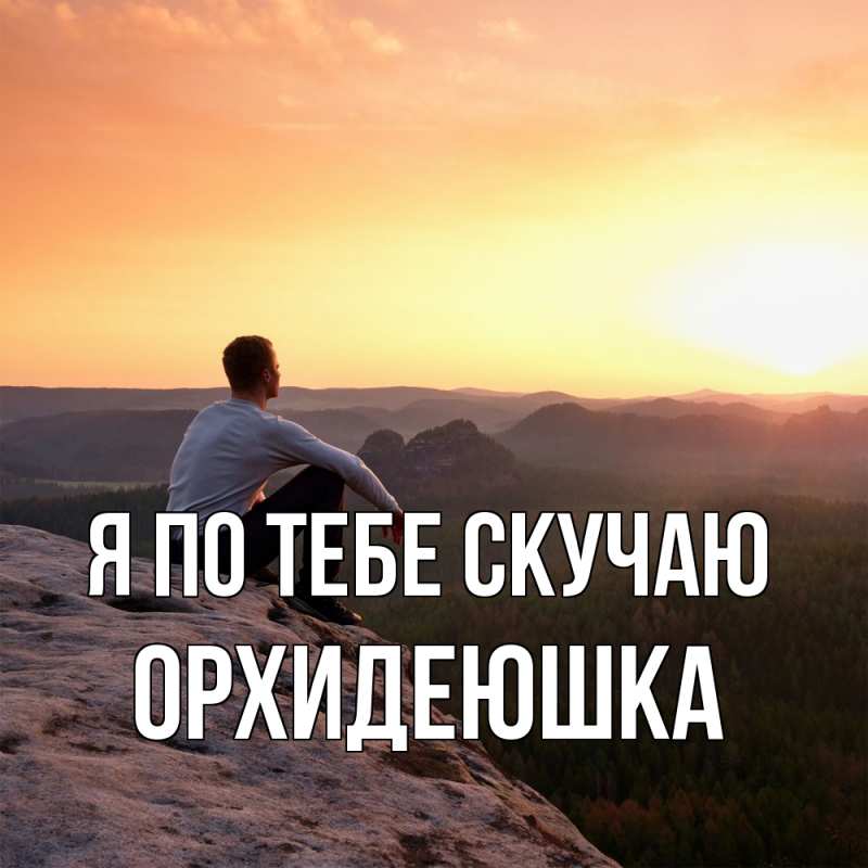 Картинка Я по тебе скучаю, Орхидеюшка