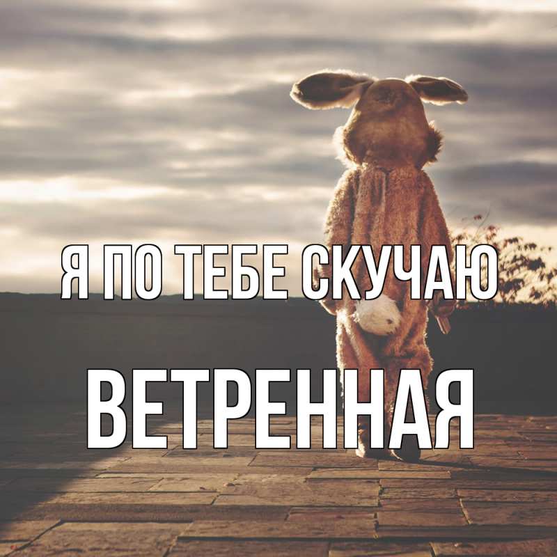 Картинка Я по тебе скучаю, Ветренная