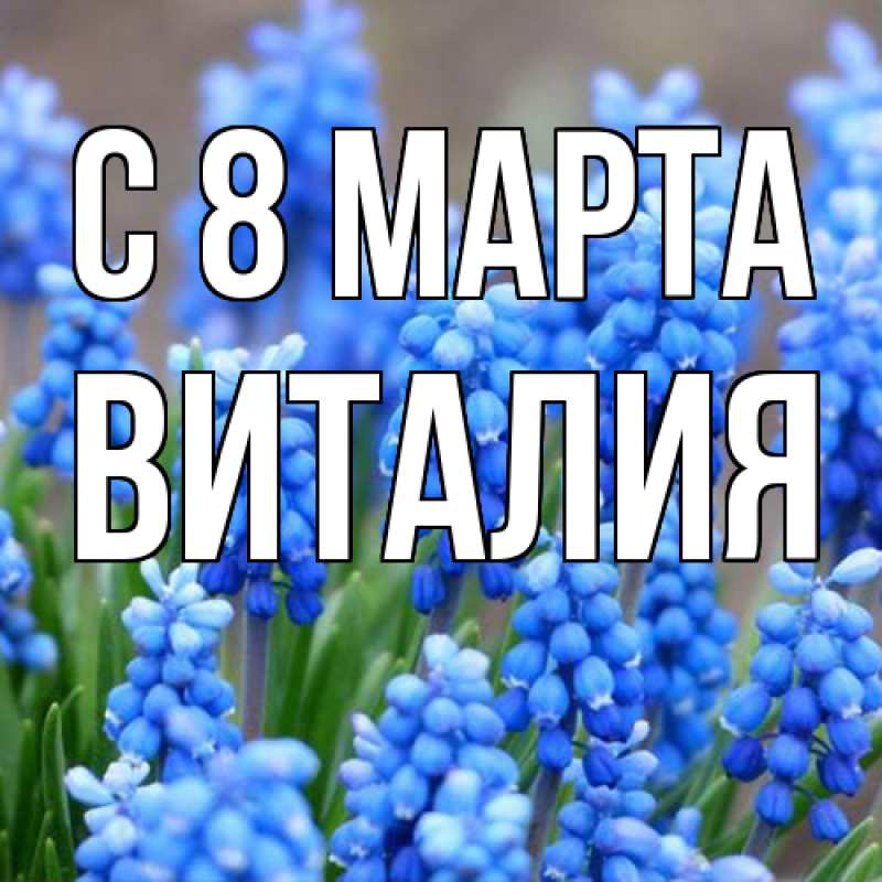Картинка C 8 МАРТА, Виталия