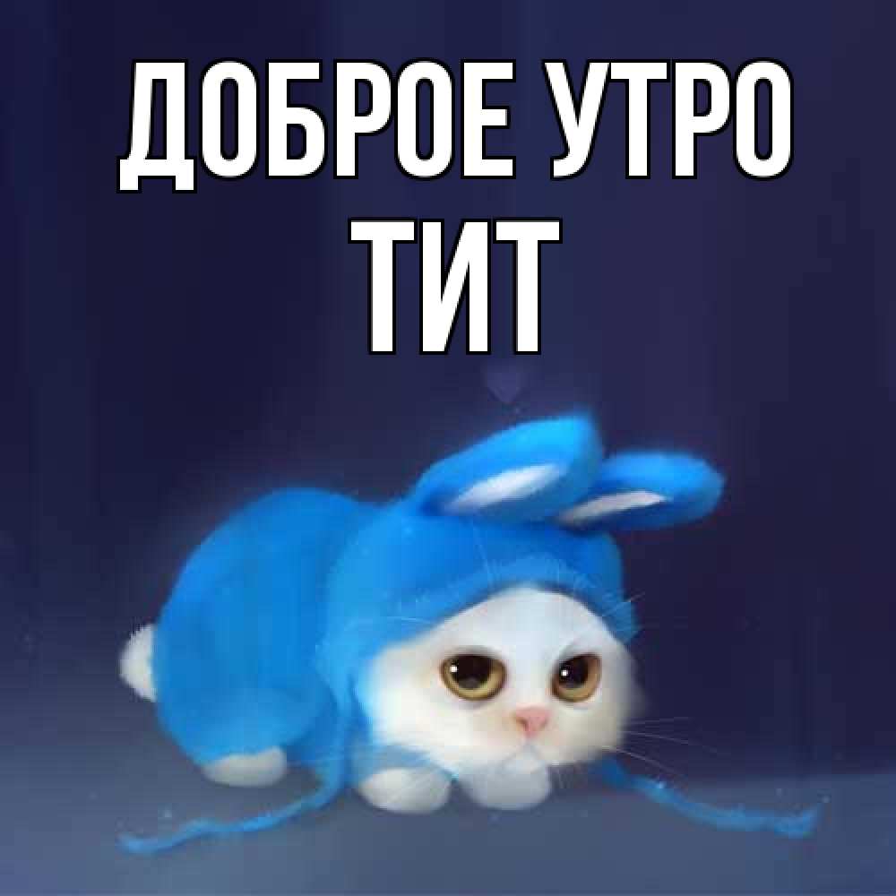 Открытка на каждый день с именем, Тит Доброе утро открытки красивые скачать бесплатно Прикольная открытка с пожеланием онлайн скачать бесплатно 