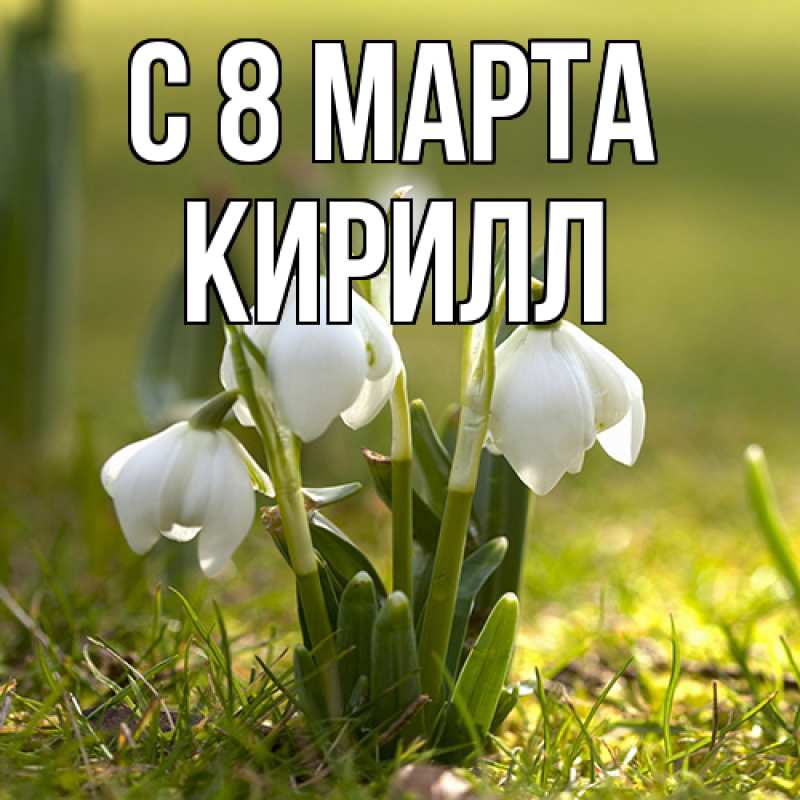Картинка C 8 МАРТА, Кирилл