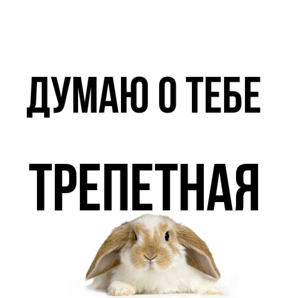 Открытка на каждый день с именем, Тpепетная Думаю о тебе подписать своими руками онлайн Прикольная открытка с пожеланием онлайн скачать бесплатно 