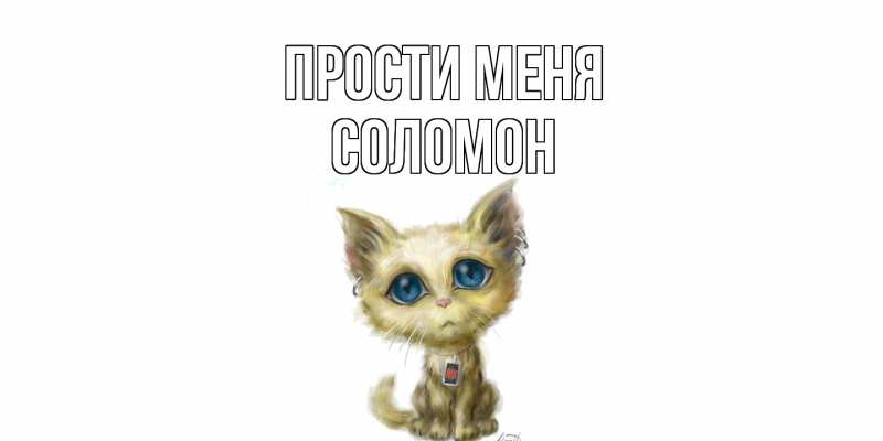 Картинка Прости меня, Соломон