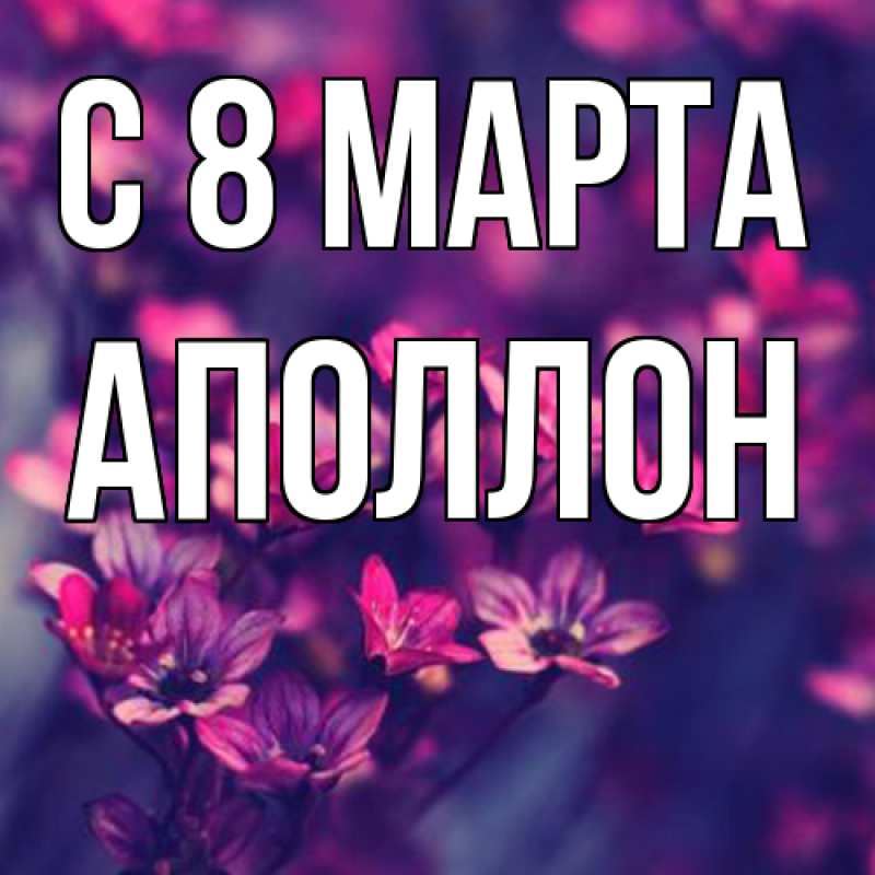 Картинка C 8 МАРТА, Аполлон