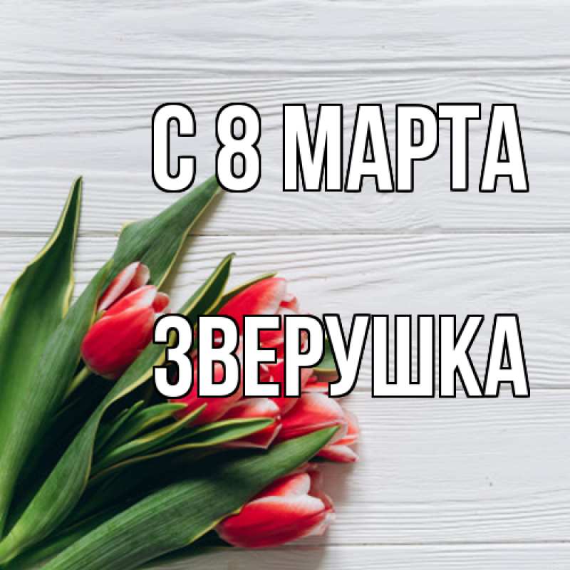 Картинка C 8 МАРТА, Зверушка