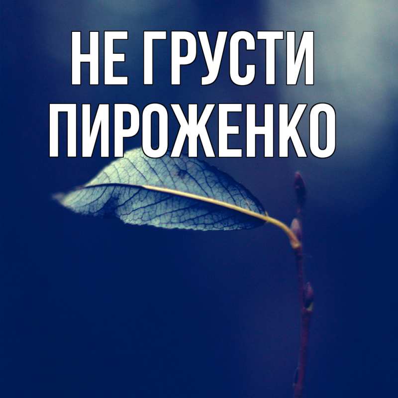 Картинка Не грусти, Пироженко