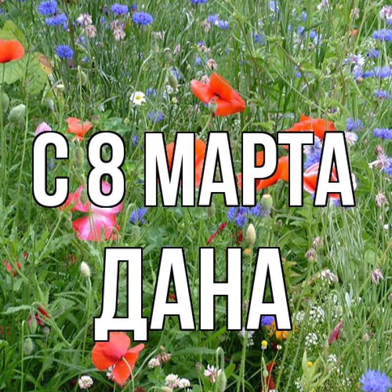 Картинка C 8 МАРТА, Дана
