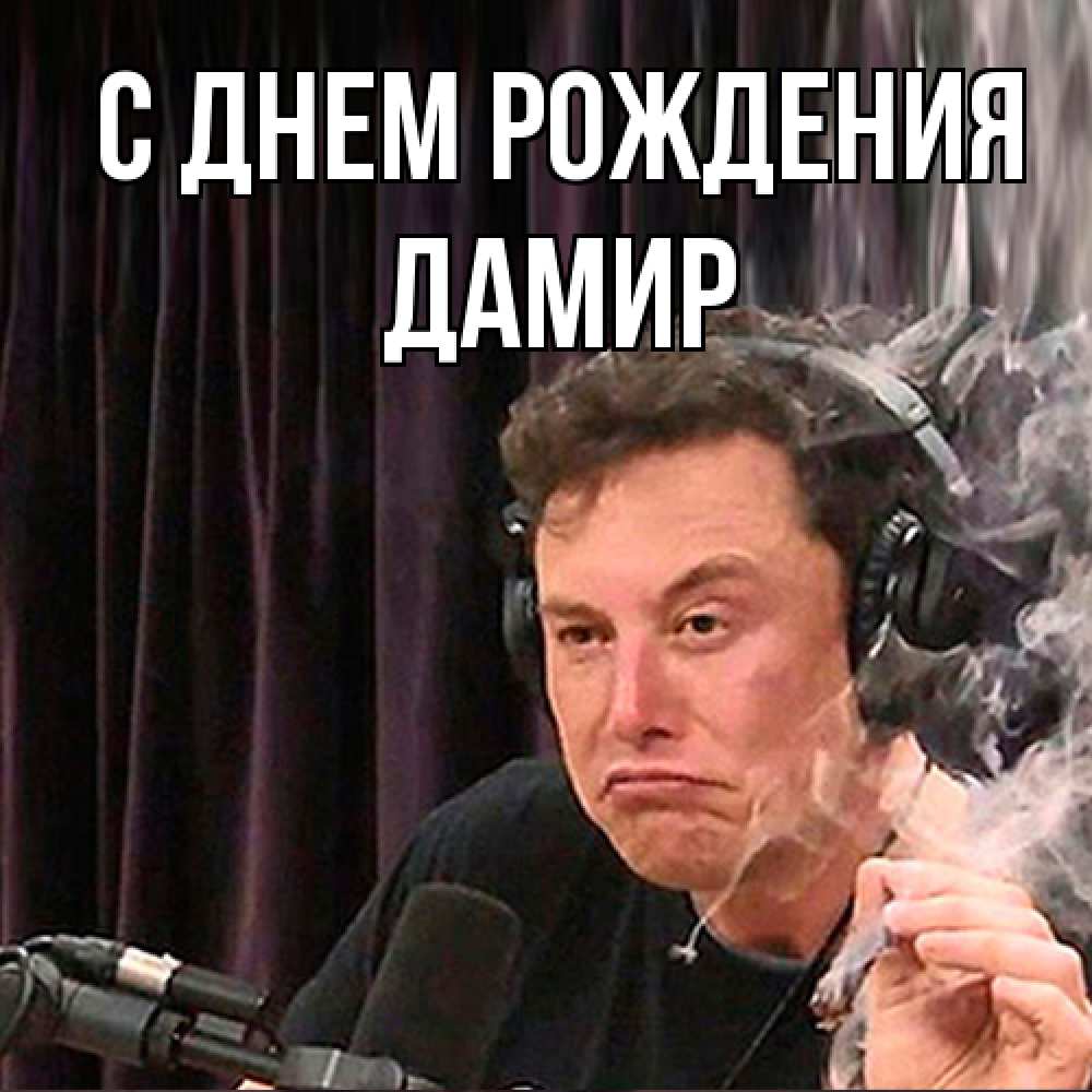 Открытка на каждый день с именем, Дамир С днем рождения МЕМ Прикольная открытка с пожеланием онлайн скачать бесплатно 