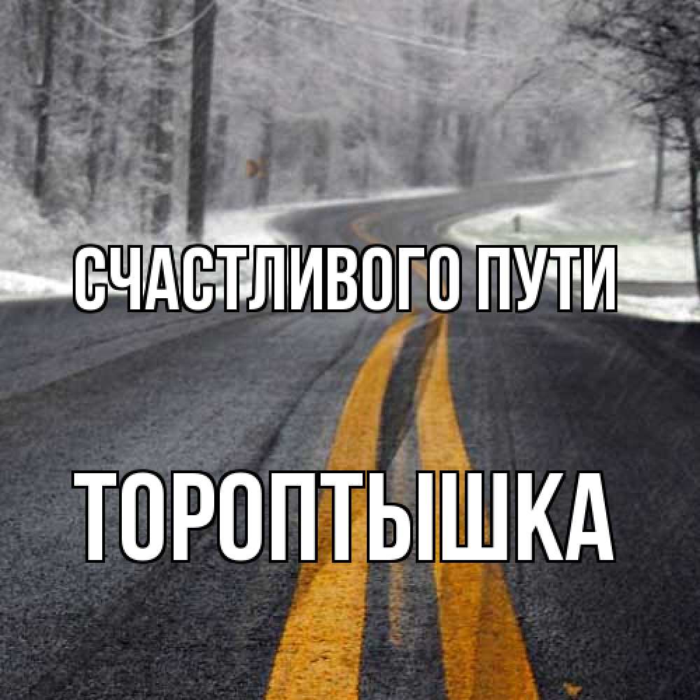 Открытка на каждый день с именем, Тороптышка Счастливого пути хорошего вам путешествия Прикольная открытка с пожеланием онлайн скачать бесплатно 