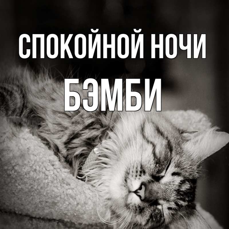 Картинка Спокойной ночи, Бэмби