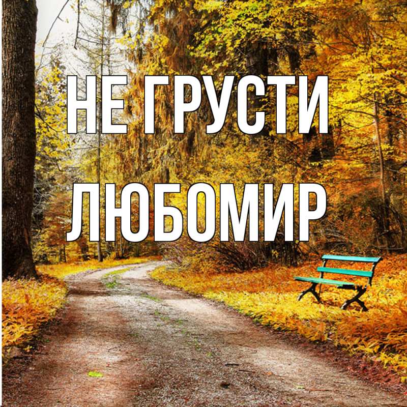 Картинка Не грусти, Любомир