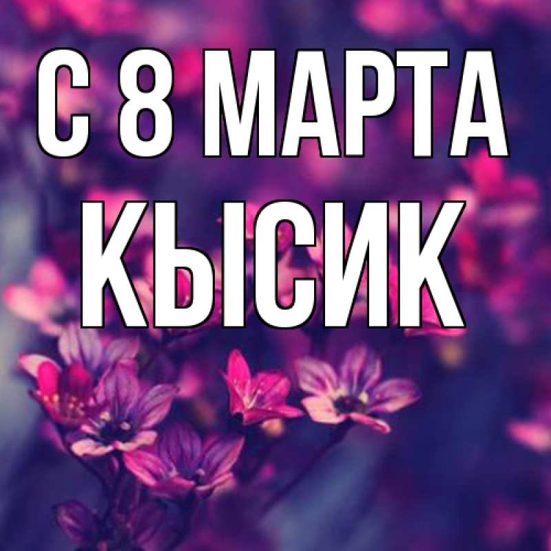 Картинка C 8 МАРТА, Кысик