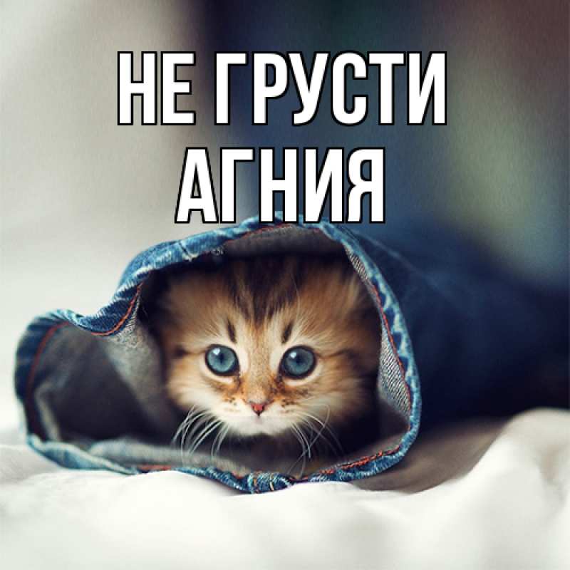 Картинка Не грусти, Агния