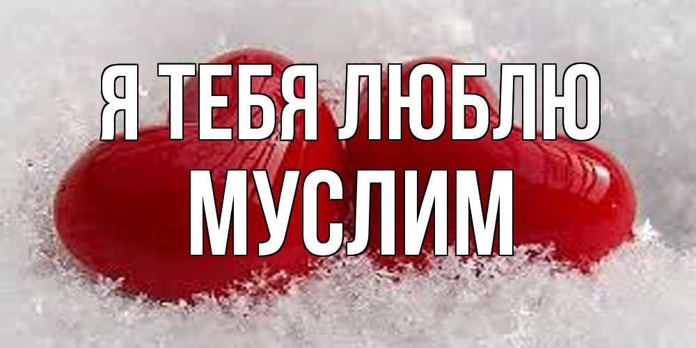 Открытка на каждый день с именем, Муслим Я тебя люблю вечная любовь Прикольная открытка с пожеланием онлайн скачать бесплатно 