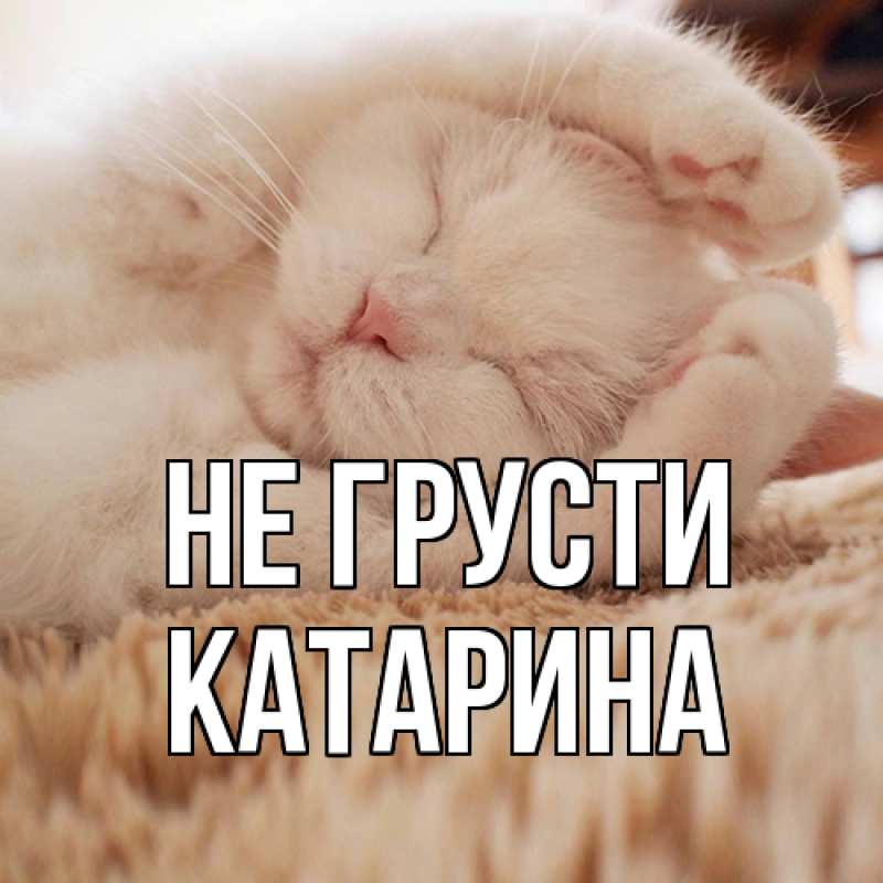 Картинка Не грусти, Катарина