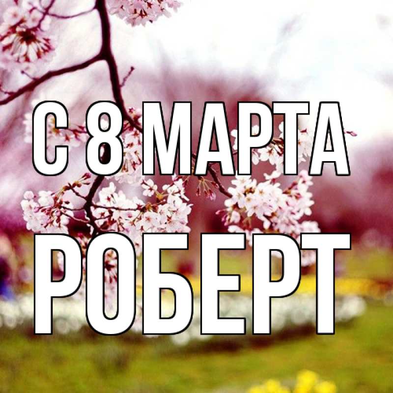 Картинка C 8 МАРТА, Роберт
