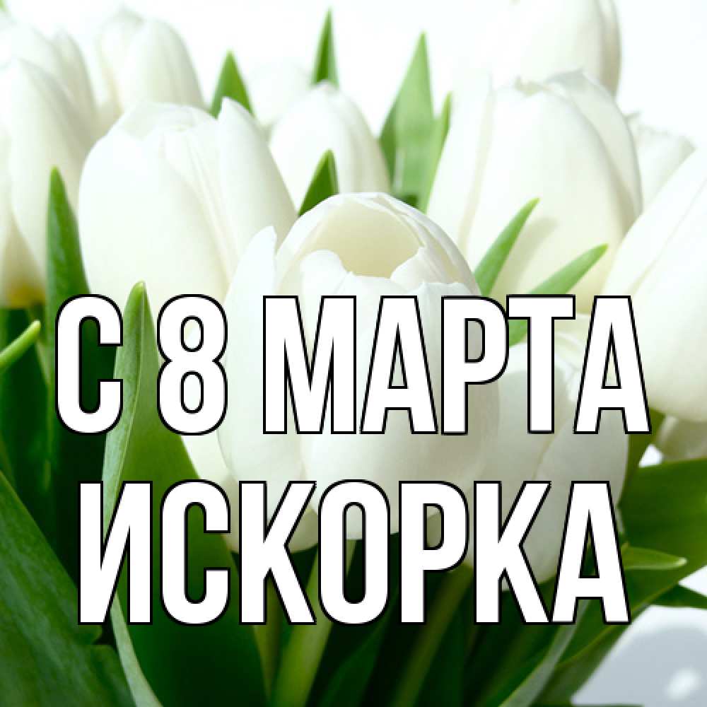 Открытка на каждый день с именем, искорка C 8 МАРТА цветы Прикольная открытка с пожеланием онлайн скачать бесплатно 
