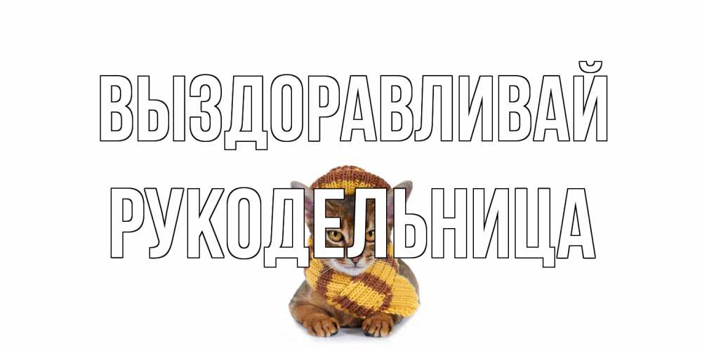 Открытка на каждый день с именем, Рукодельница Выздоравливай родные не болейте Прикольная открытка с пожеланием онлайн скачать бесплатно 