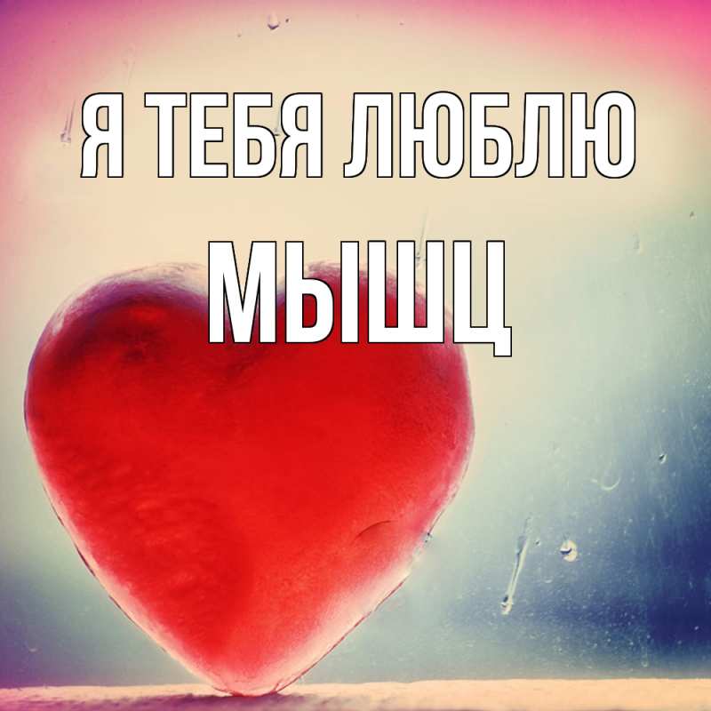 Картинка Я тебя люблю, Мышц