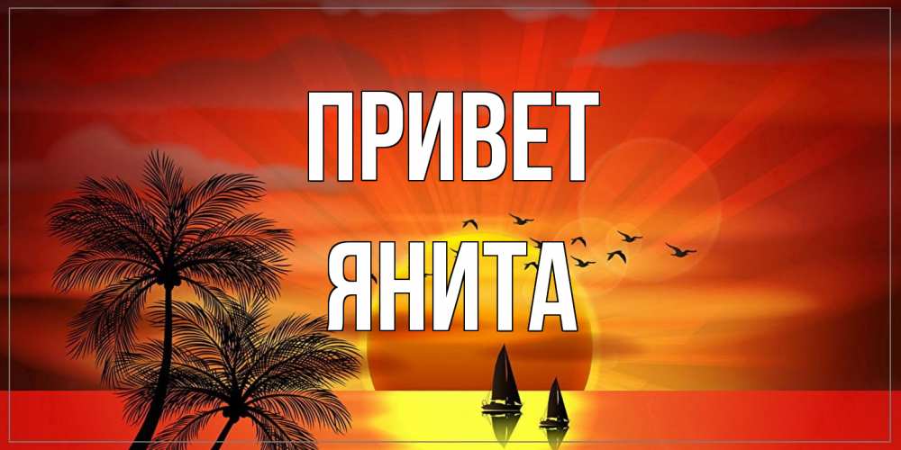 Открытка на каждый день с именем, Янита Привет привет Прикольная открытка с пожеланием онлайн скачать бесплатно 