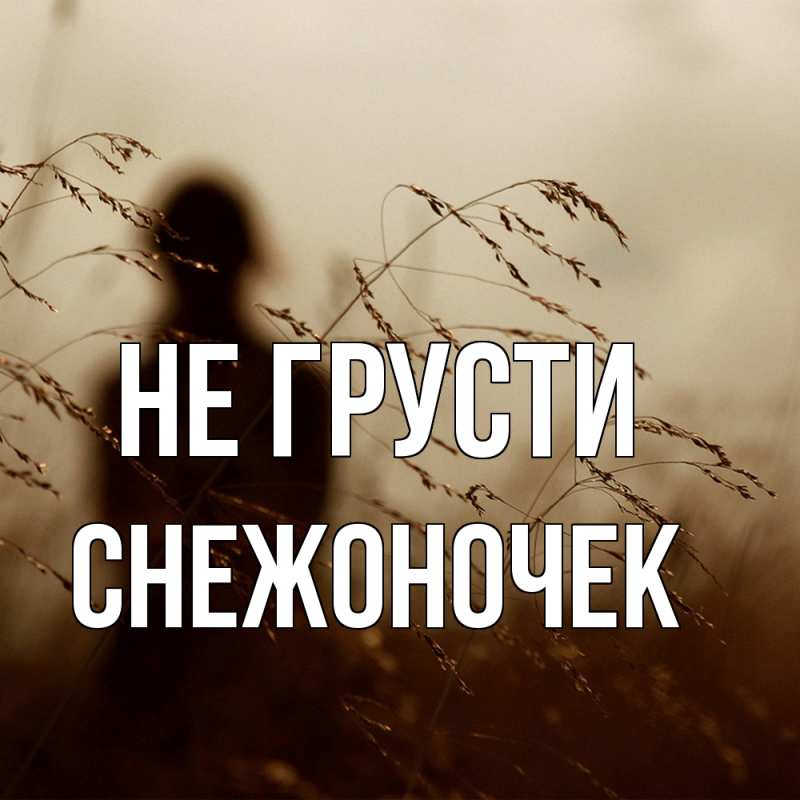 Картинка Не грусти, Снежоночек