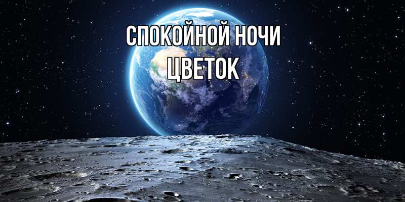 Картинка Спокойной ночи, Цветок