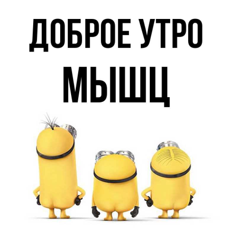 Картинка Доброе утро, Мышц