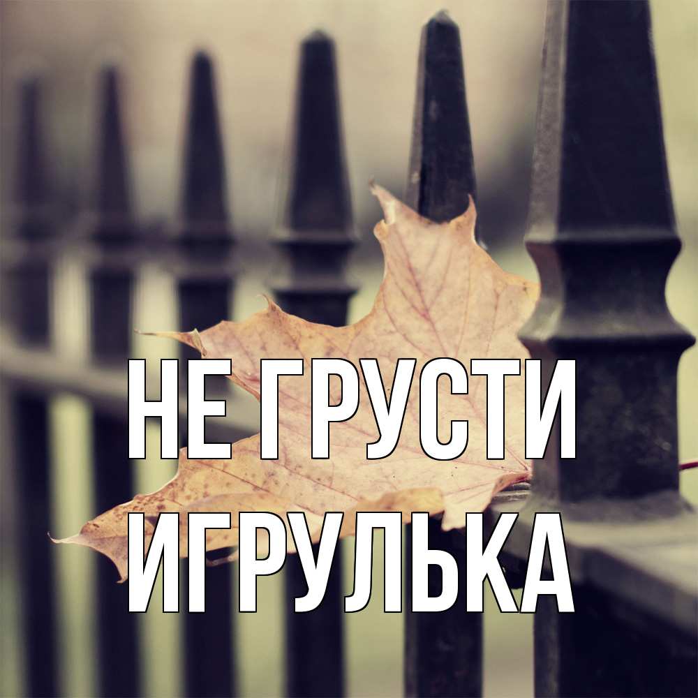 Открытка на каждый день с именем, игрулька Не грусти лист клена Прикольная открытка с пожеланием онлайн скачать бесплатно 