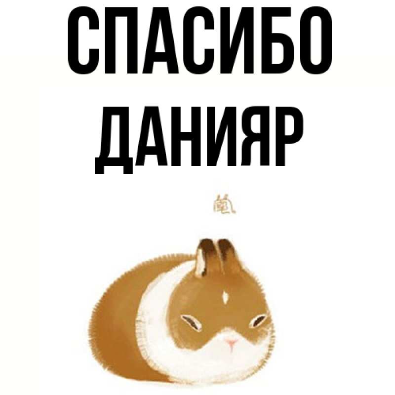 Картинка Спасибо, Данияр