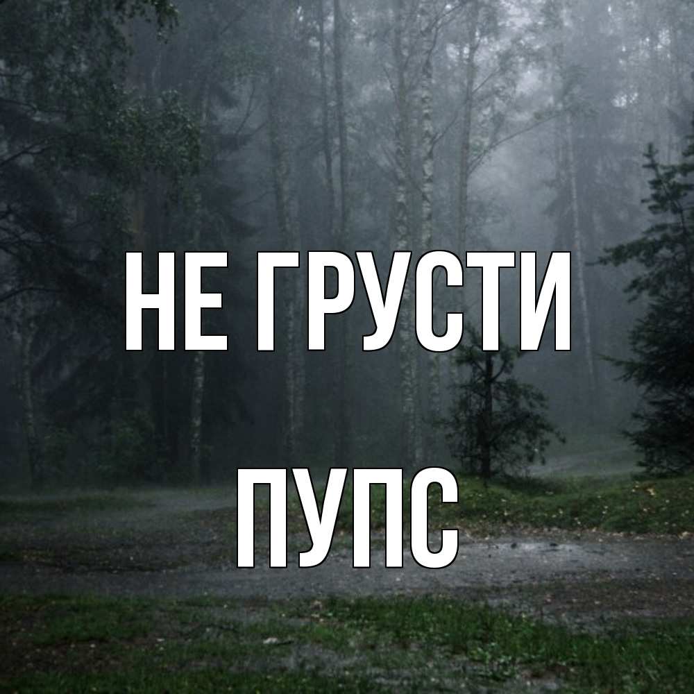 Открытка на каждый день с именем, Пупс Не грусти осень Прикольная открытка с пожеланием онлайн скачать бесплатно 