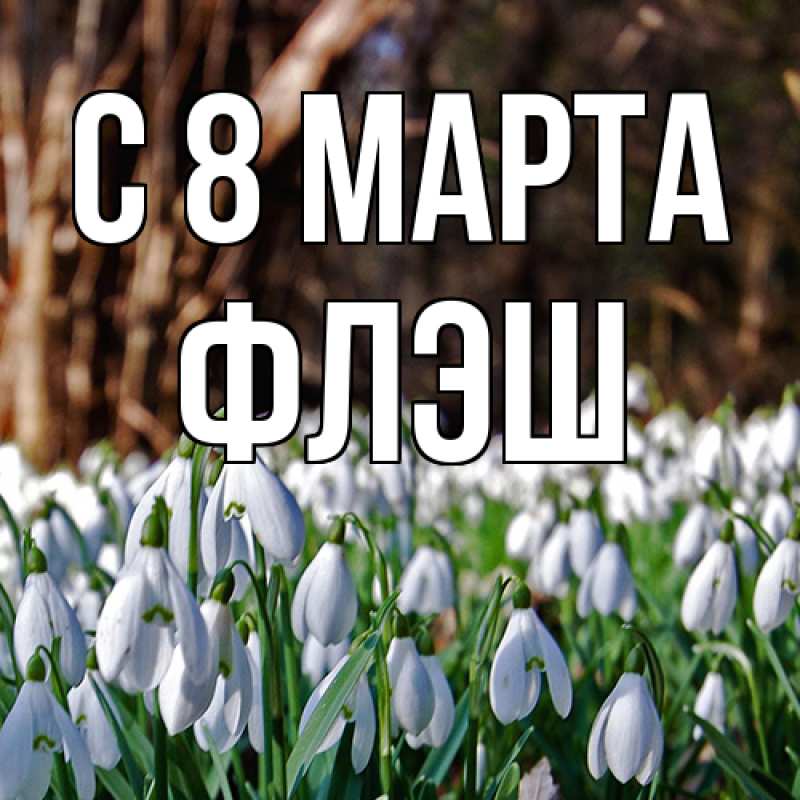 Картинка C 8 МАРТА, Флэш