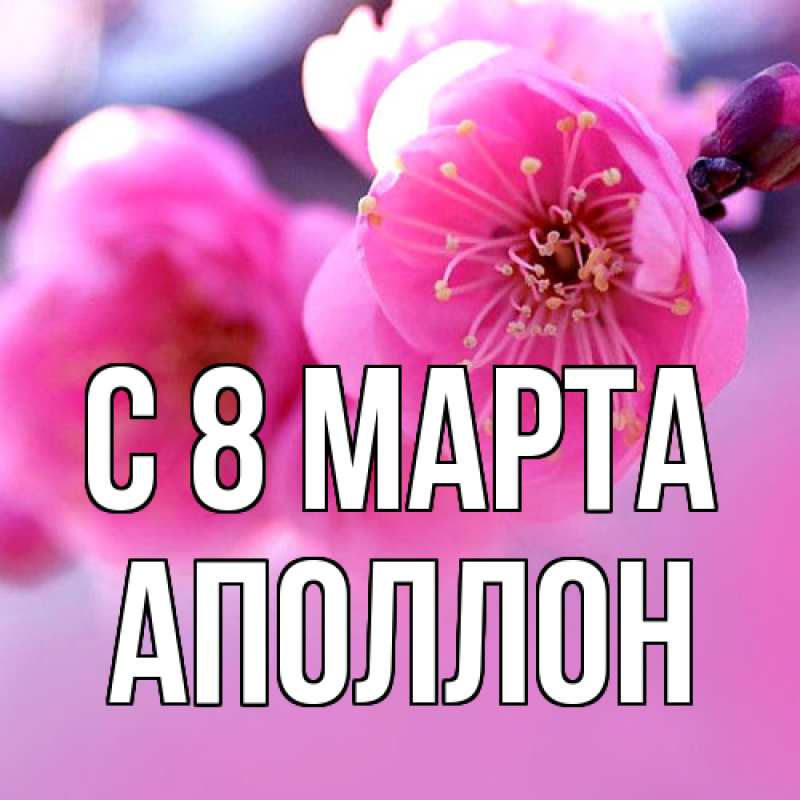 Картинка C 8 МАРТА, Аполлон
