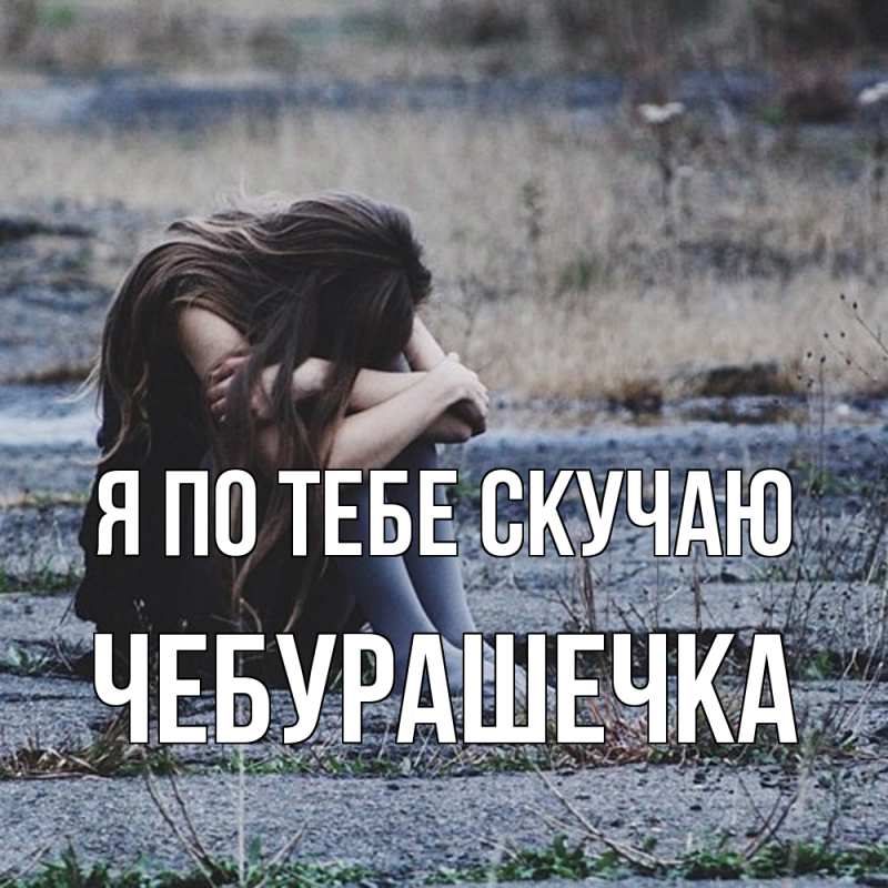Картинка Я по тебе скучаю, Чебурашечка