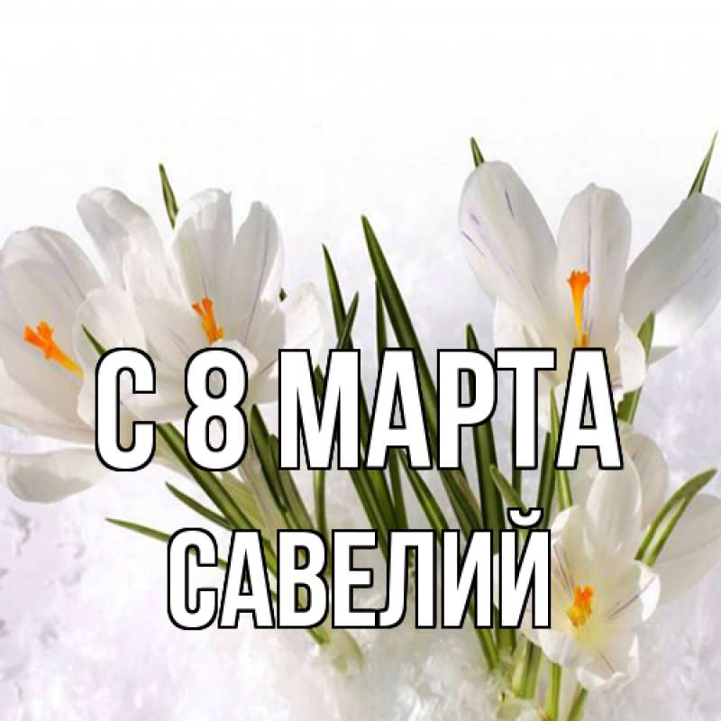 Картинка C 8 МАРТА, Савелий