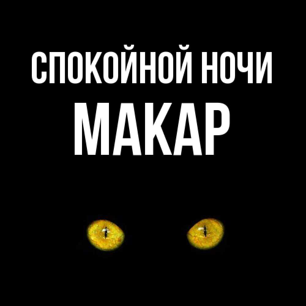Открытка на каждый день с именем, Макар Спокойной ночи сладких снов бесстрашный мой дружочек Прикольная открытка с пожеланием онлайн скачать бесплатно 