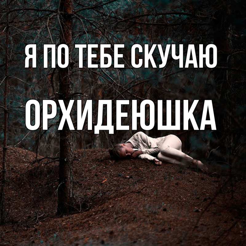 Картинка Я по тебе скучаю, Орхидеюшка