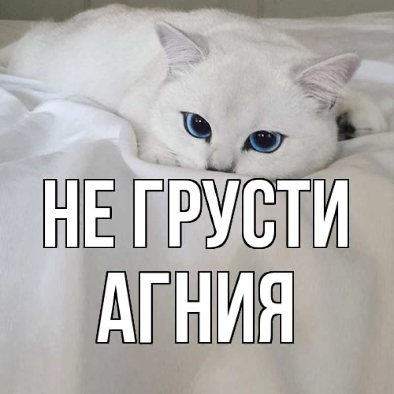 Картинка Не грусти, Агния