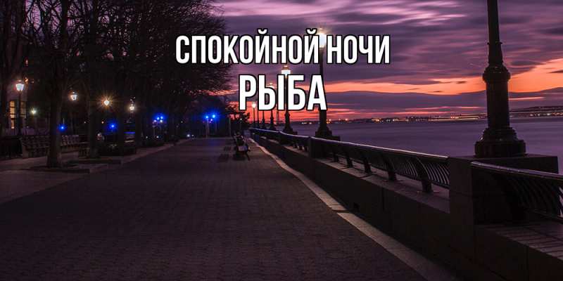 Картинка Спокойной ночи, Рыба